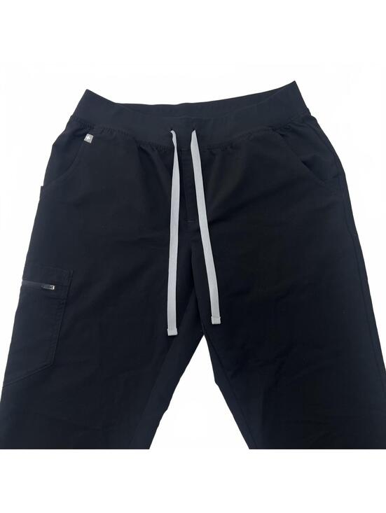 FIGS Pants - FIGS Zamora Jogger Scrub Pants Women's M/P Medium Petite Black Gray Drawstring
